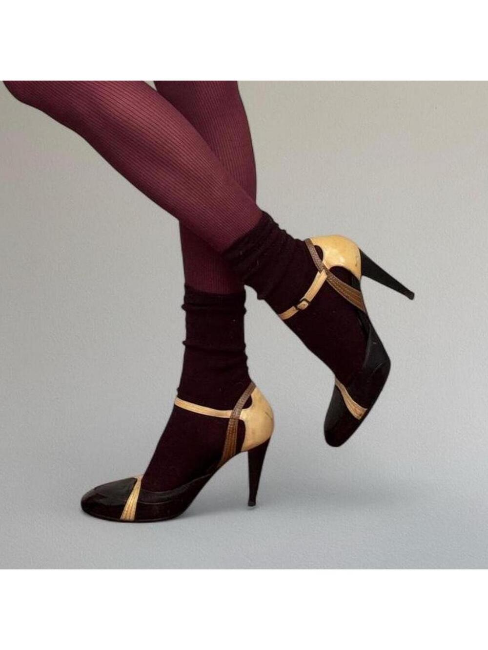 Genuine leather round toe pump from Barbara Bui.